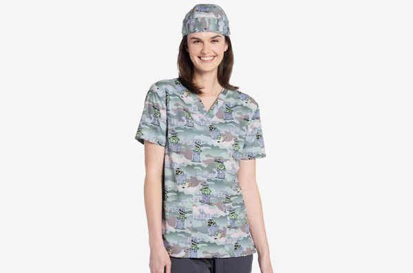 unisex-grouchy-pants-print-scrub-top